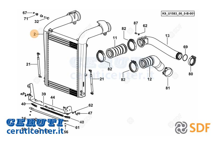 Intercooler SDF - Original - 0.021.2353.4/10