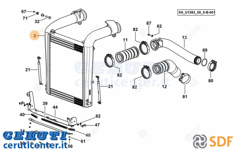 Intercooler SDF - Original - 0.021.2353.4/10