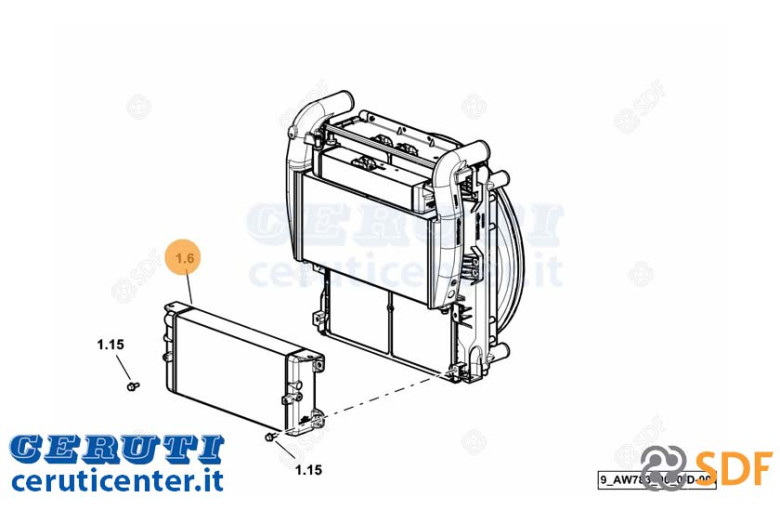 Radiatore Olio - Originale SDF - 0.021.2690.3