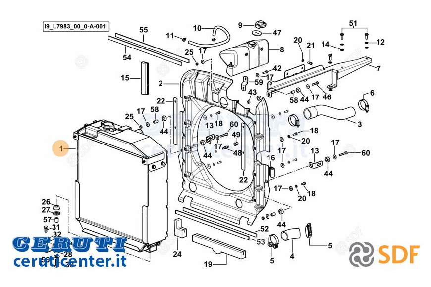 Wasser-Kühler - Original SDF - 0.018.4832.4