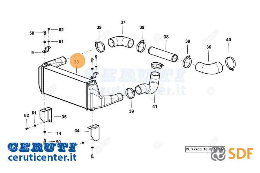Intercooler - Originale SDF - 0.018.1687.3