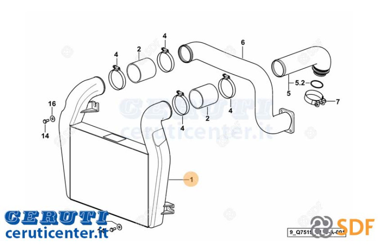 Intercooler - Original SDF - 0.018.2329.2/10