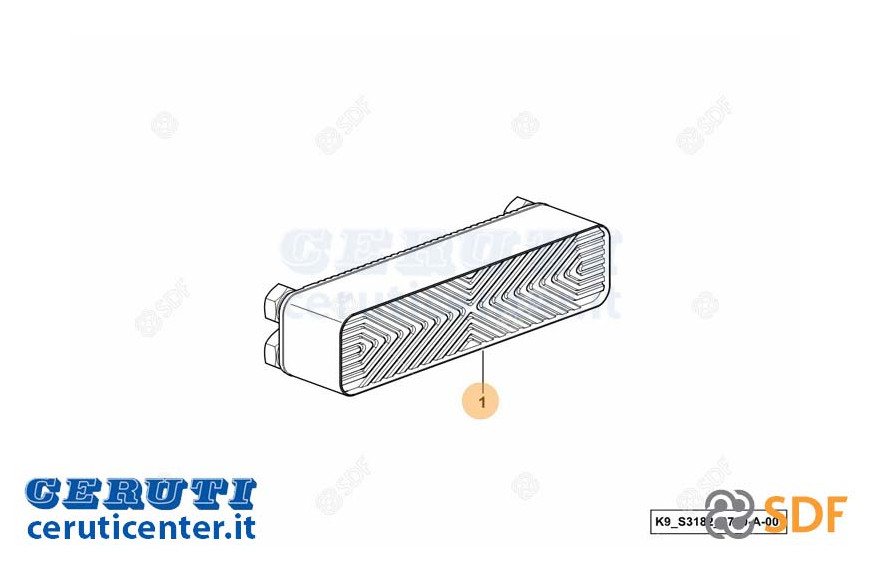 Radiatore Olio - Originale SDF - 0.018.2473.0