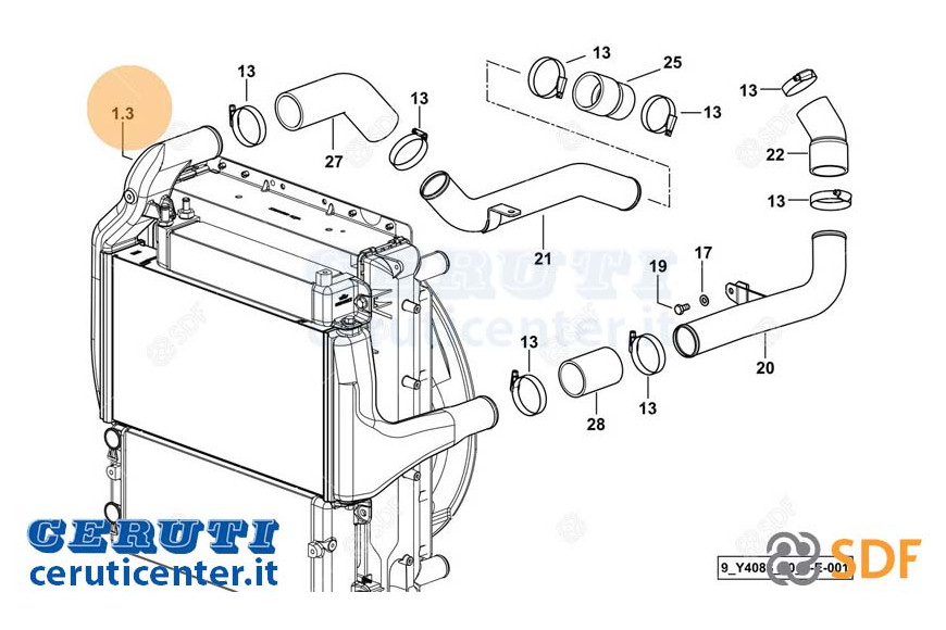 Intercooler - Original SDF - 0.018.9381.3