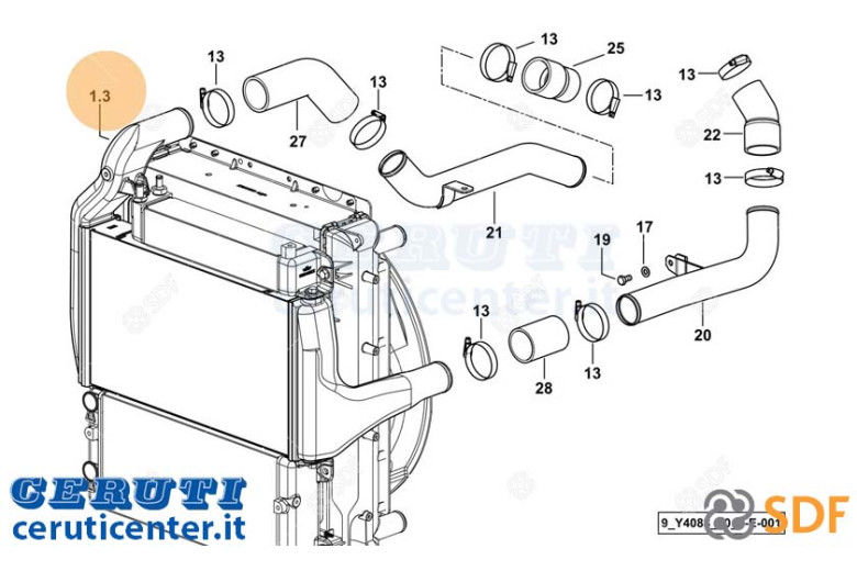 Intercooler - Original SDF - 0.018.9381.3