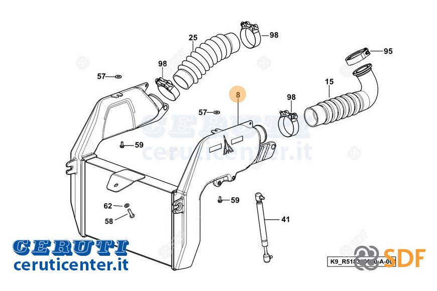 Intercooler - Originale SDF - 0.017.6677.3/10