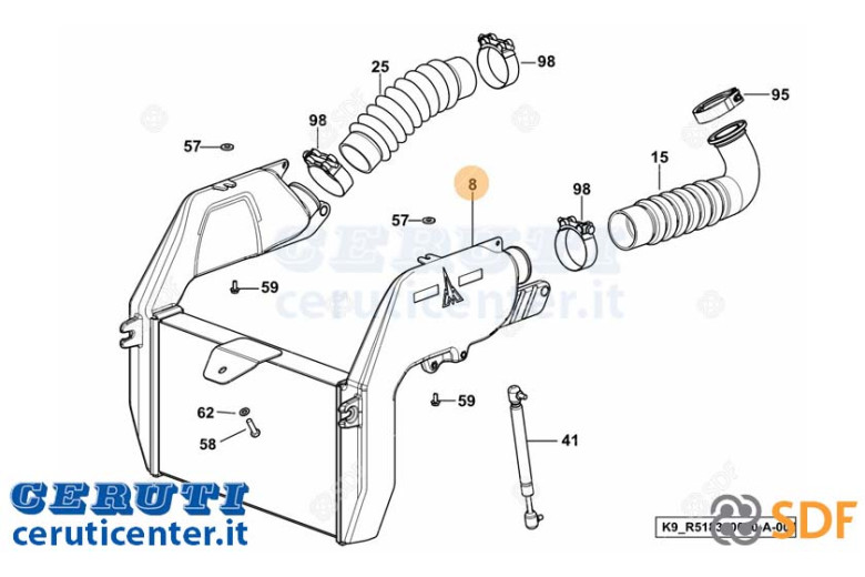 Intercooler - Originale SDF - 0.017.6677.3/10