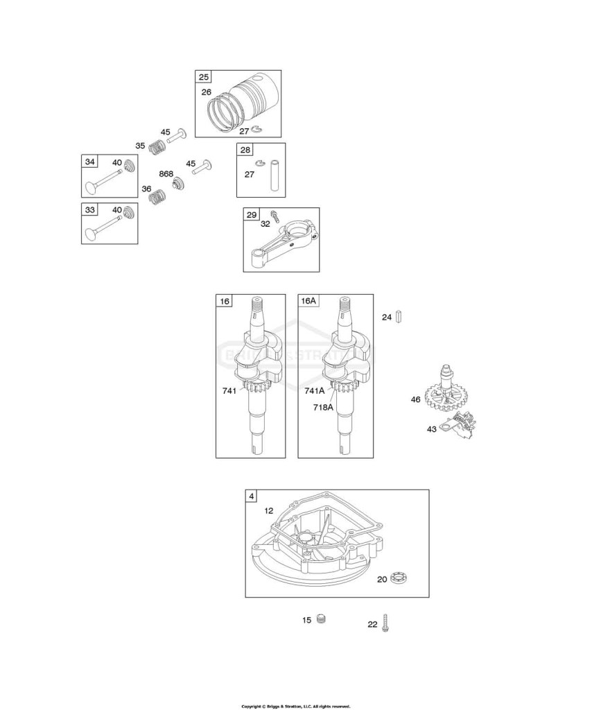 Camshaft, Crankcase Cover/Sump, Crankshaft, Piston/Rings/Connecting Rod