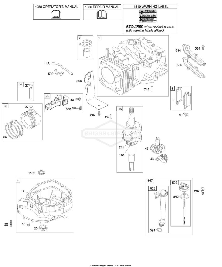 Camshaft, Crankshaft, Cylinder, Engine Sump, Lubrication, Piston Group