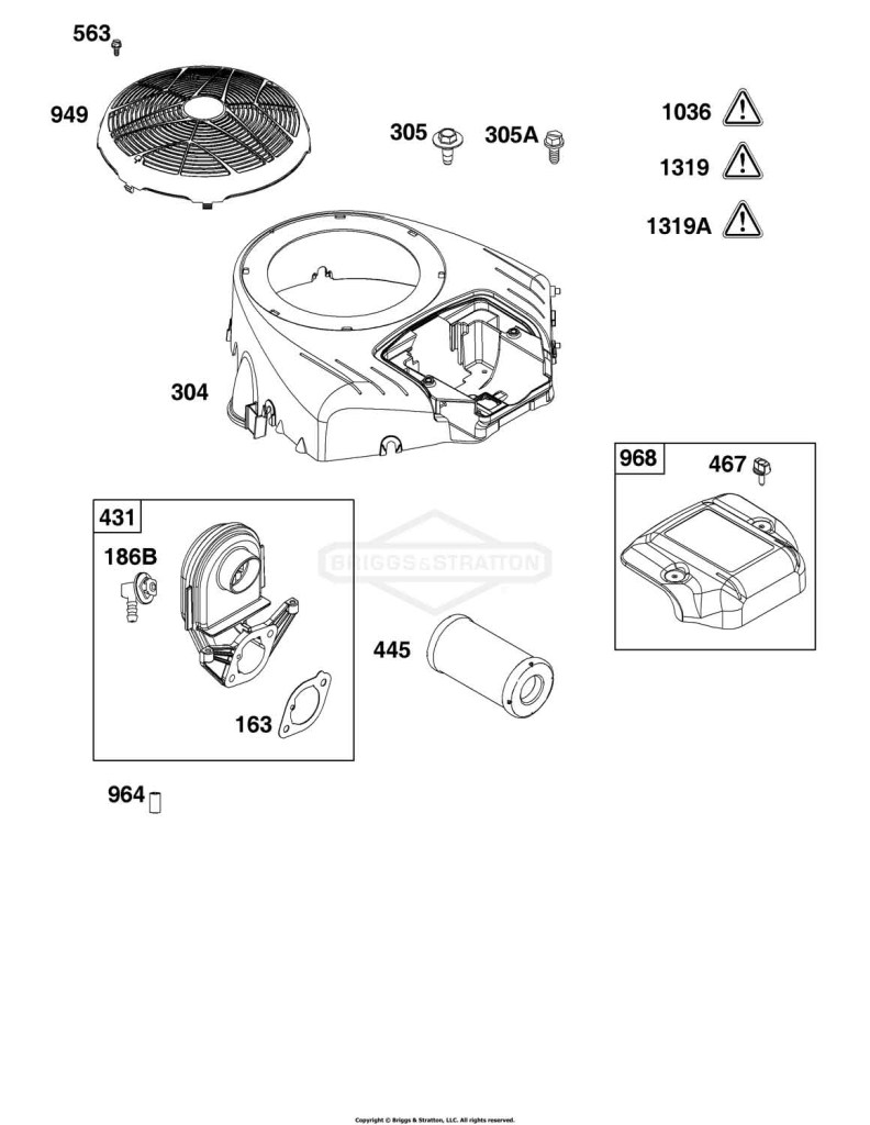 Blower Housing and Air Cleaner Group