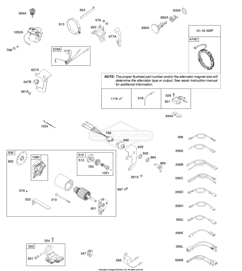 Alternator, Electric Starter, Ignition