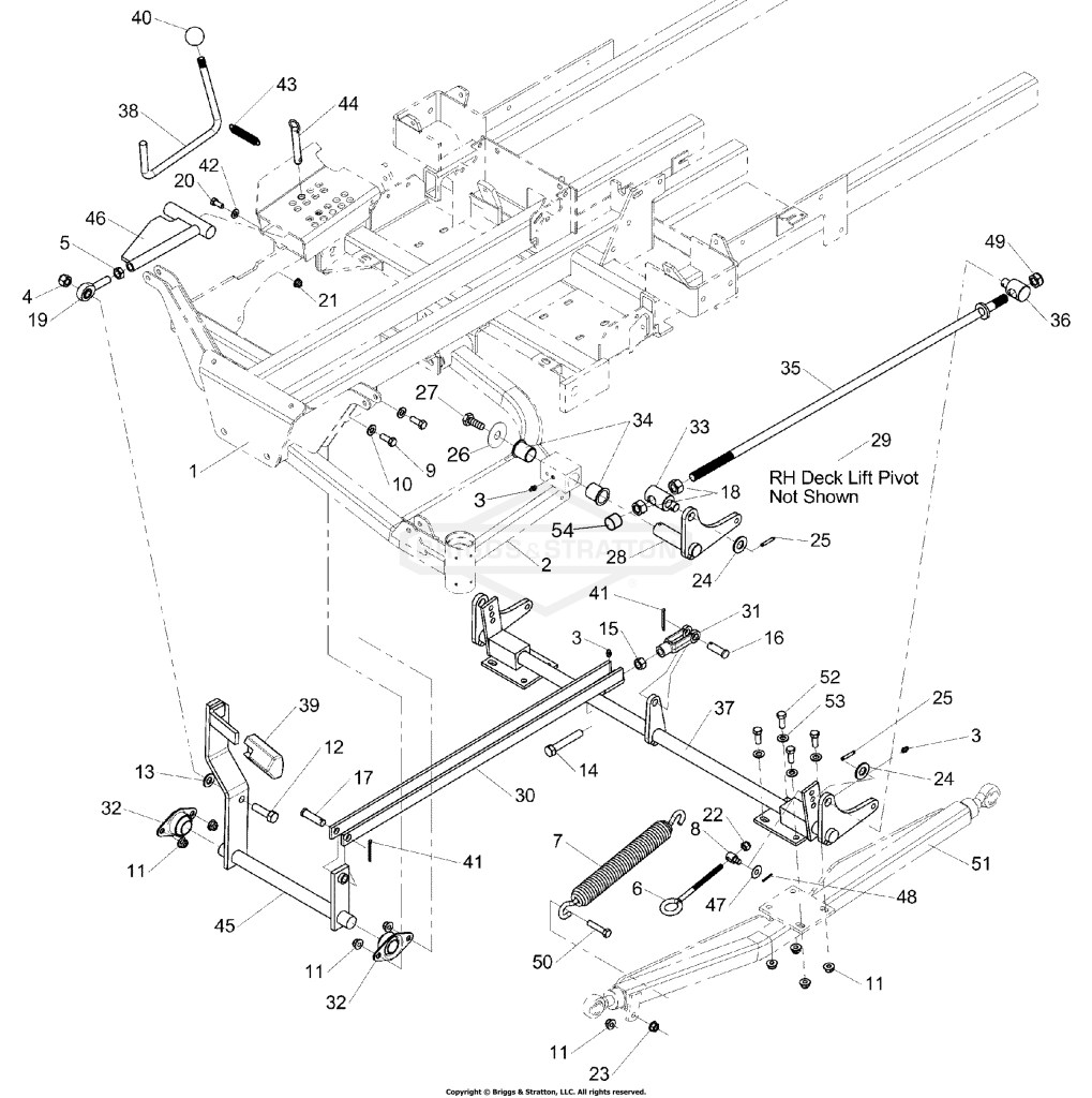 Deck Lift Group (S/N: 2000729894 & Above)