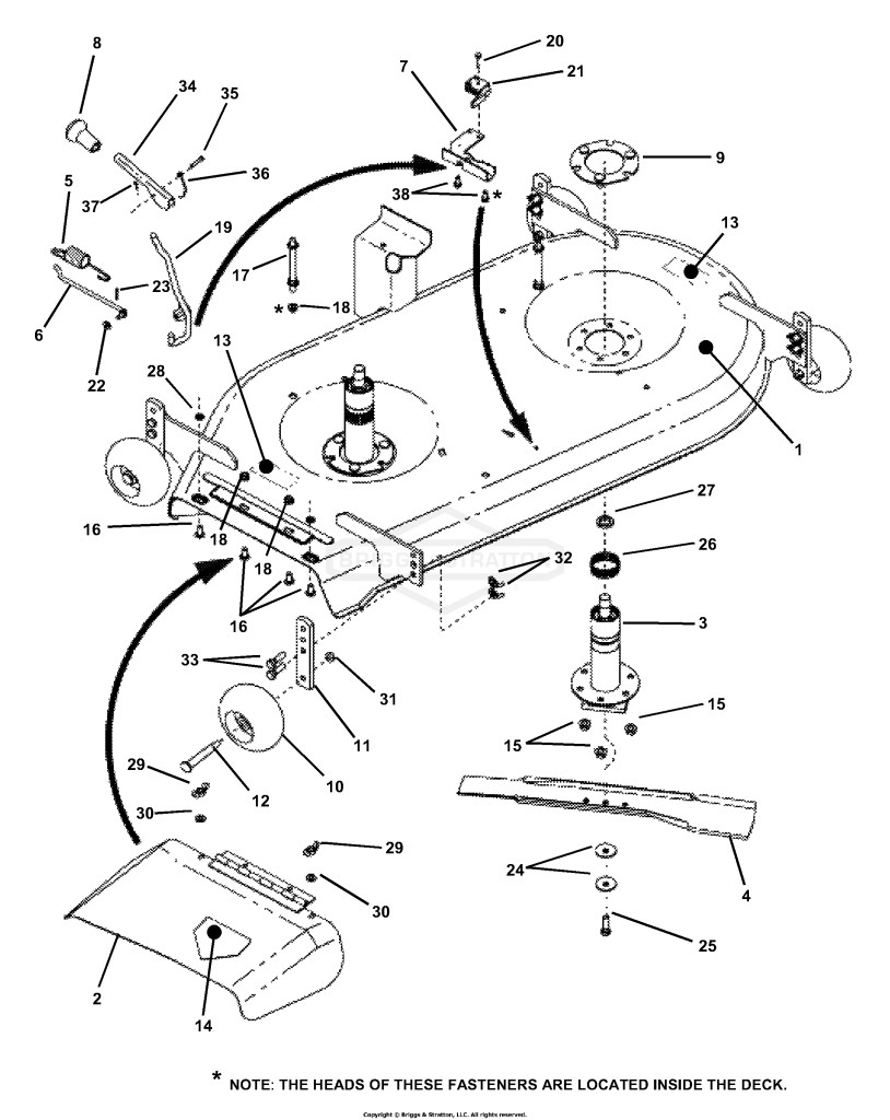 42 Cutting Deck Sub Assembly