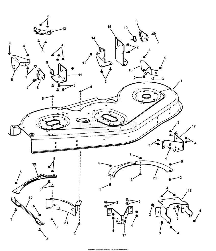 52 Mower Housing Assembly