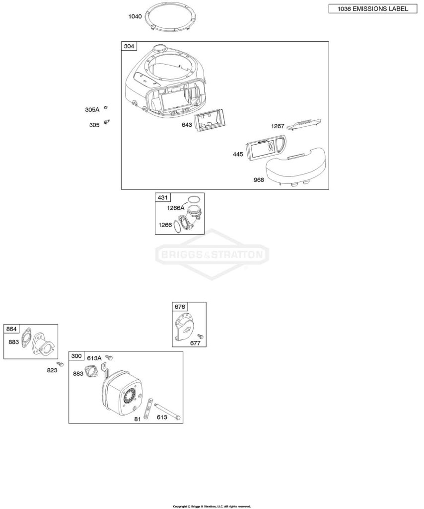 Air Cleaner/Blower Housing, Muffler