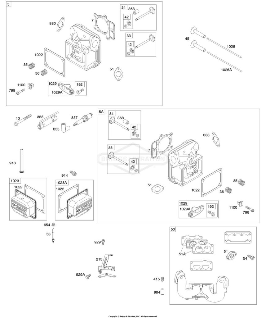 Cylinder Head, Rocker Arm Cover, Intake Manifold