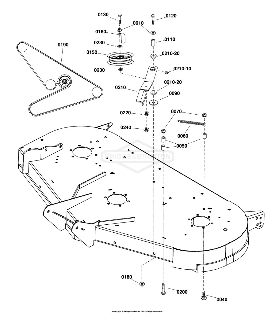Plateau de coupe RE 48 (122 cm) - Embrayage et groupe de support
