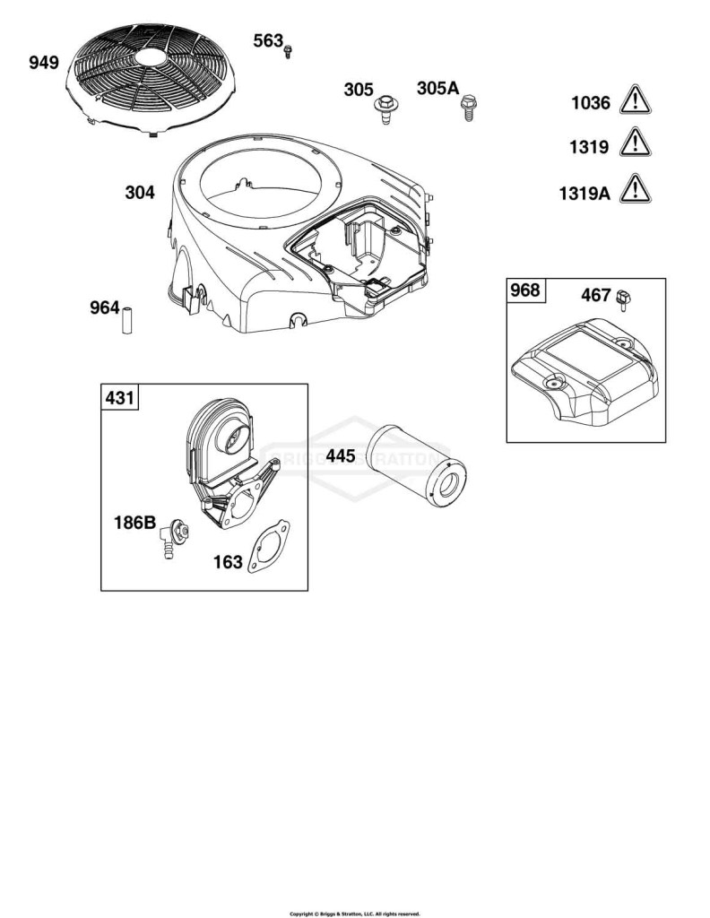 Blower Housing and Air Cleaner Group