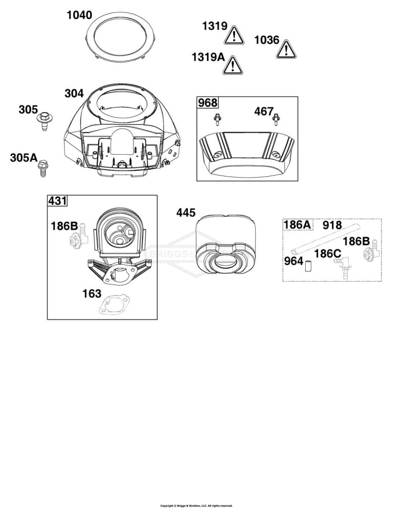 Blower Housing and Air Cleaner Group
