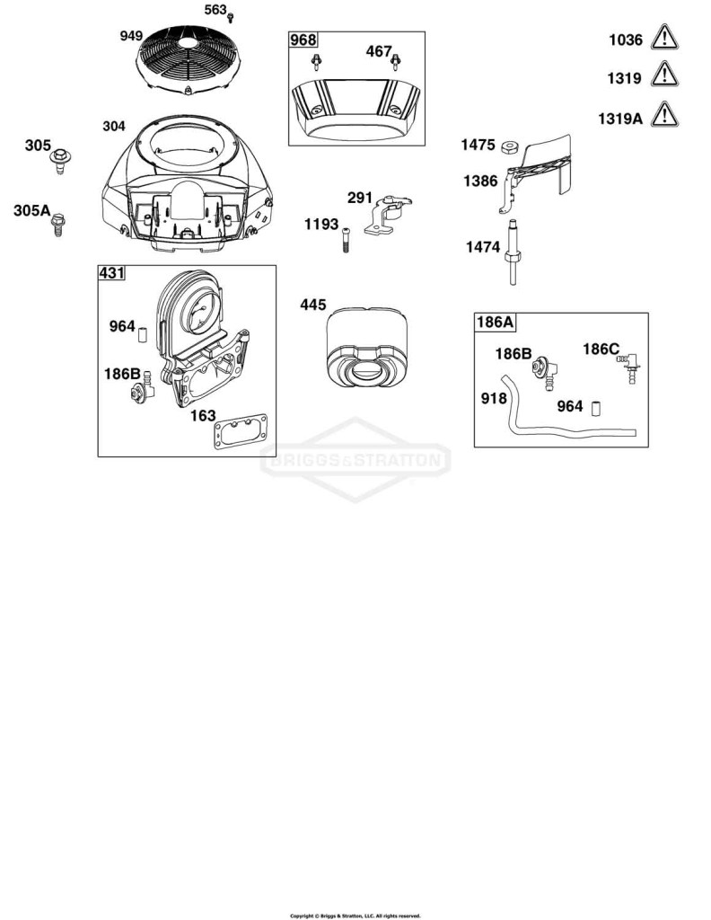 Blower Housing and Air Cleaner Group