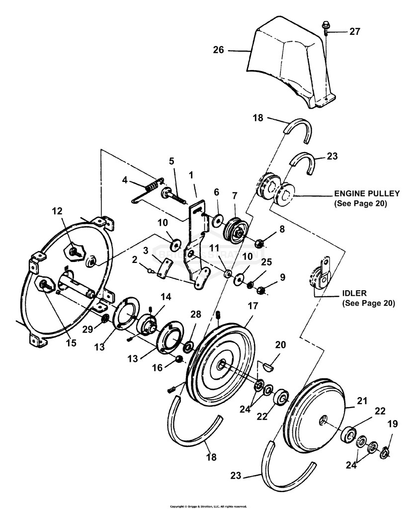 Belts, Idler, Drive Plate, Sheave