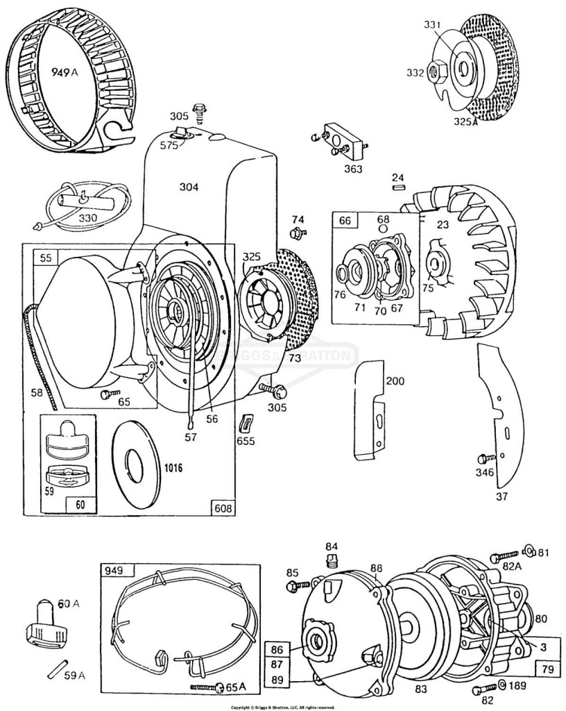 Blower Hsg,Rewind,Gear Case