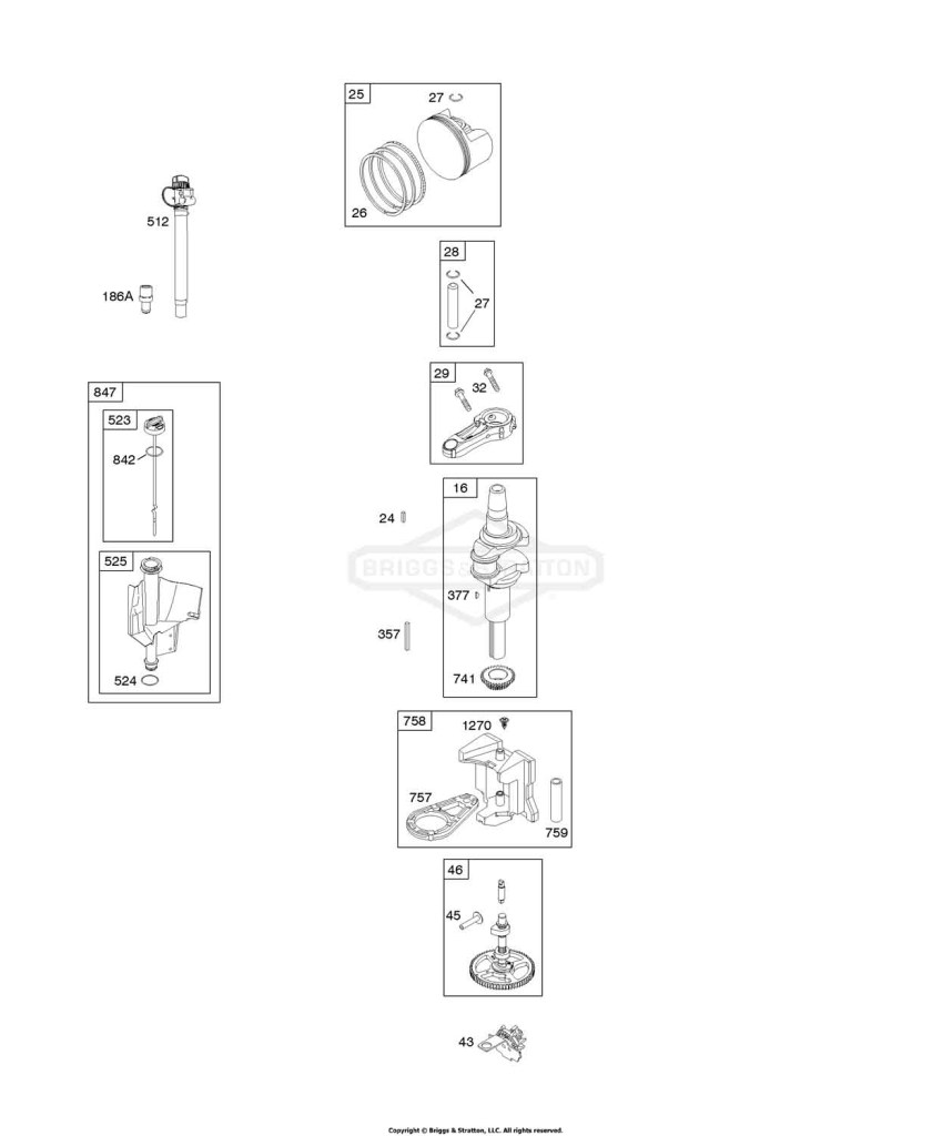 Camshaft, Crankshaft, Lubrication, Piston, Rings, Connecting Rod