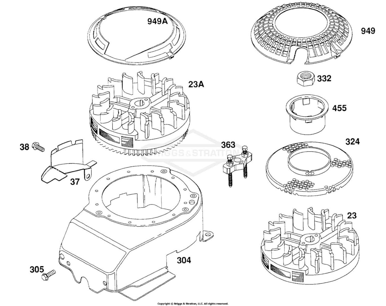 Blower Hsg, Flywheels