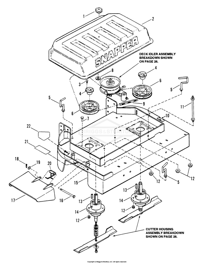 36 Mower Deck Assembly