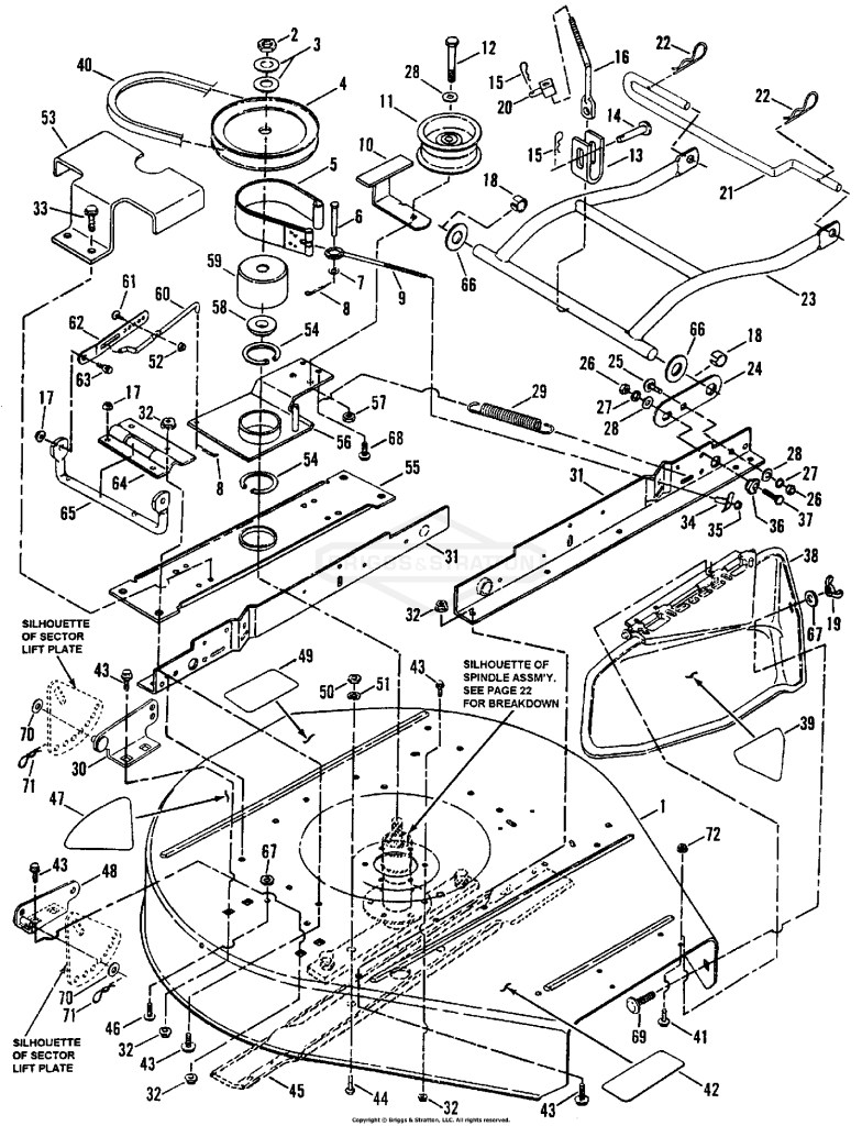 30 Cutting Deck, Belts, Brakes