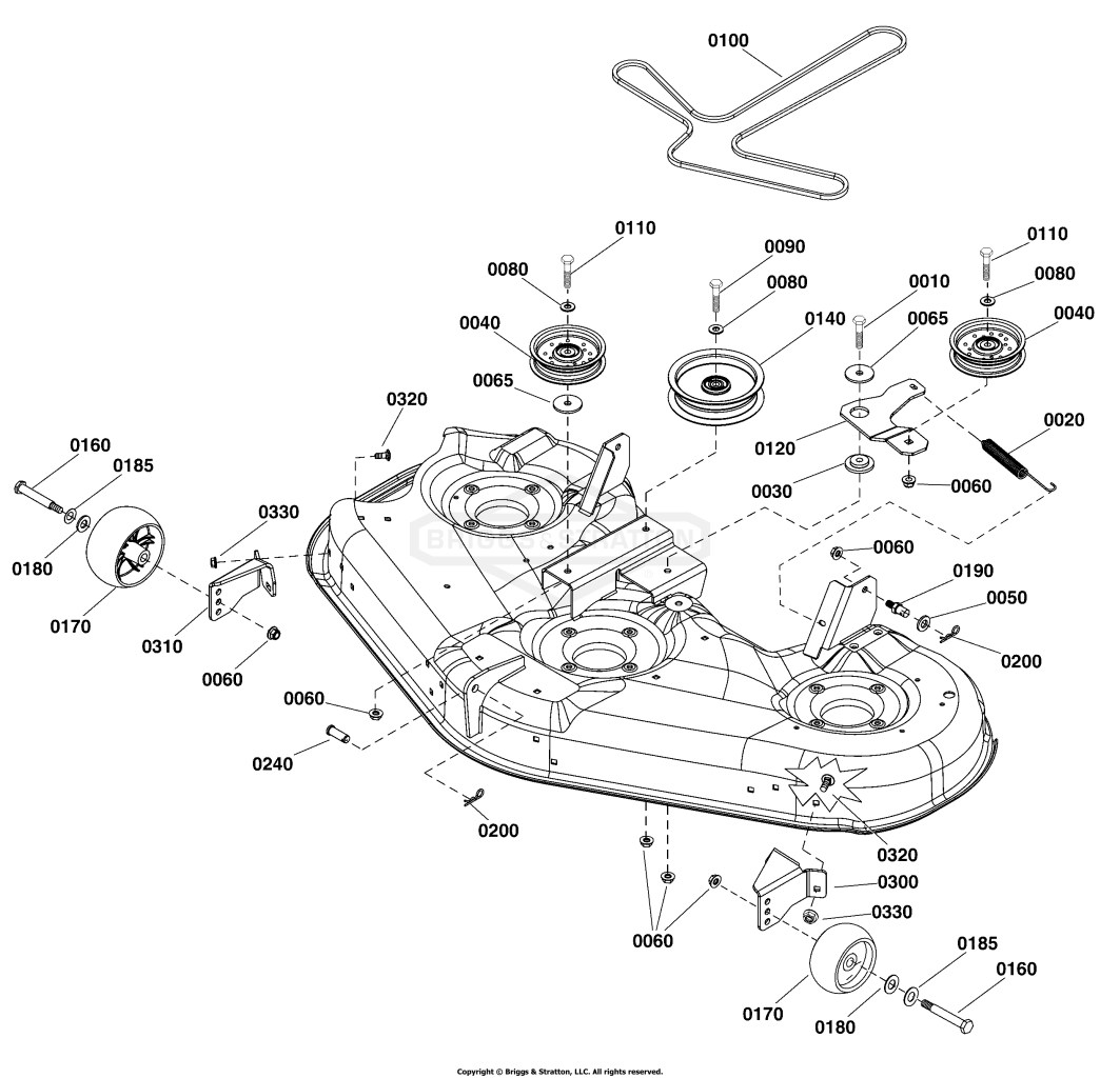 46 Mower Deck - Clutch & Support Group