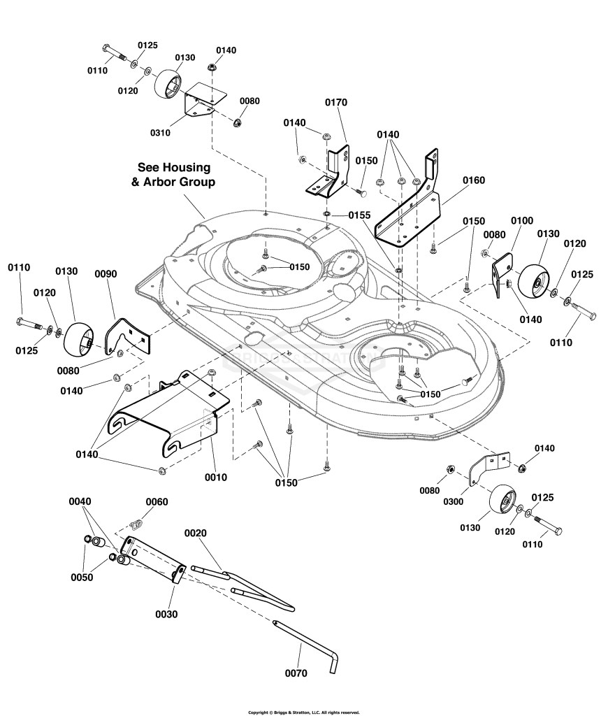 42 Mower Deck - Height Adjustment