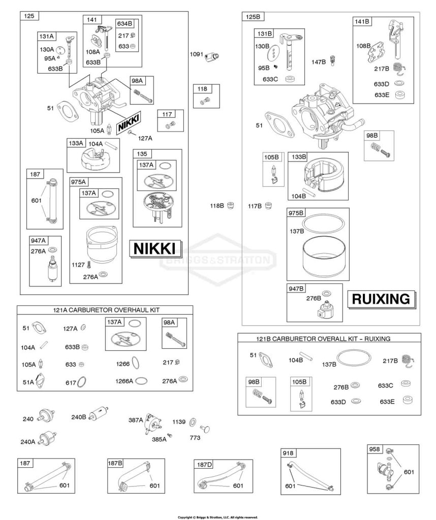 CARBURETOR, FUEL SUPPLY, KIT - CARBURETOR OVERHAUL