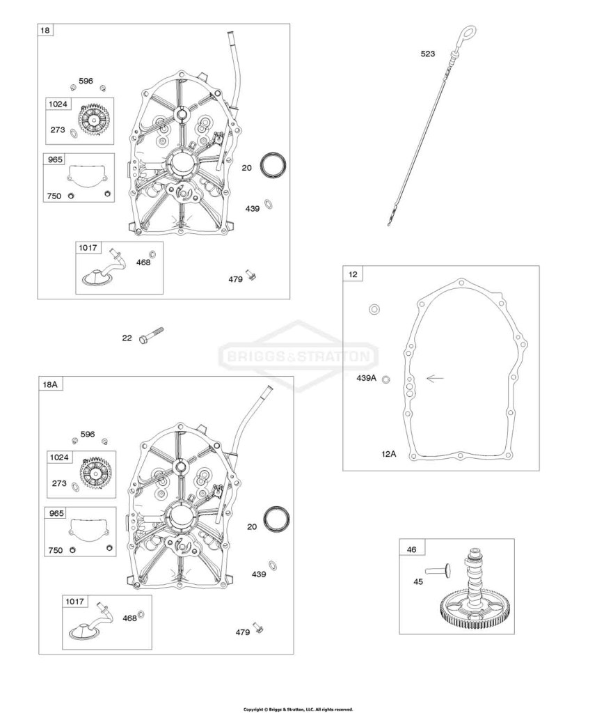 Crankscase Covers, Camshaft