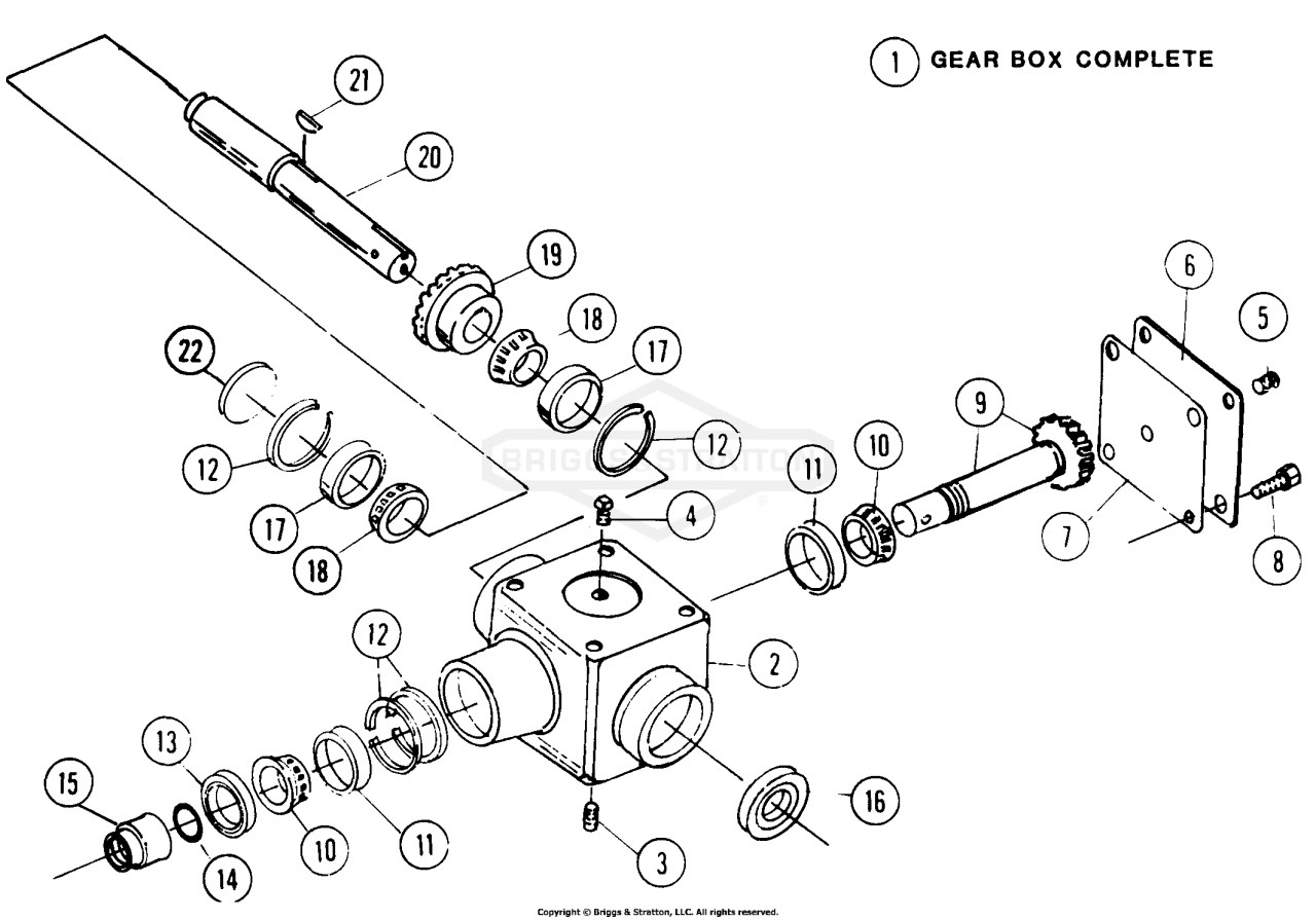 42 Tiller Gear Box