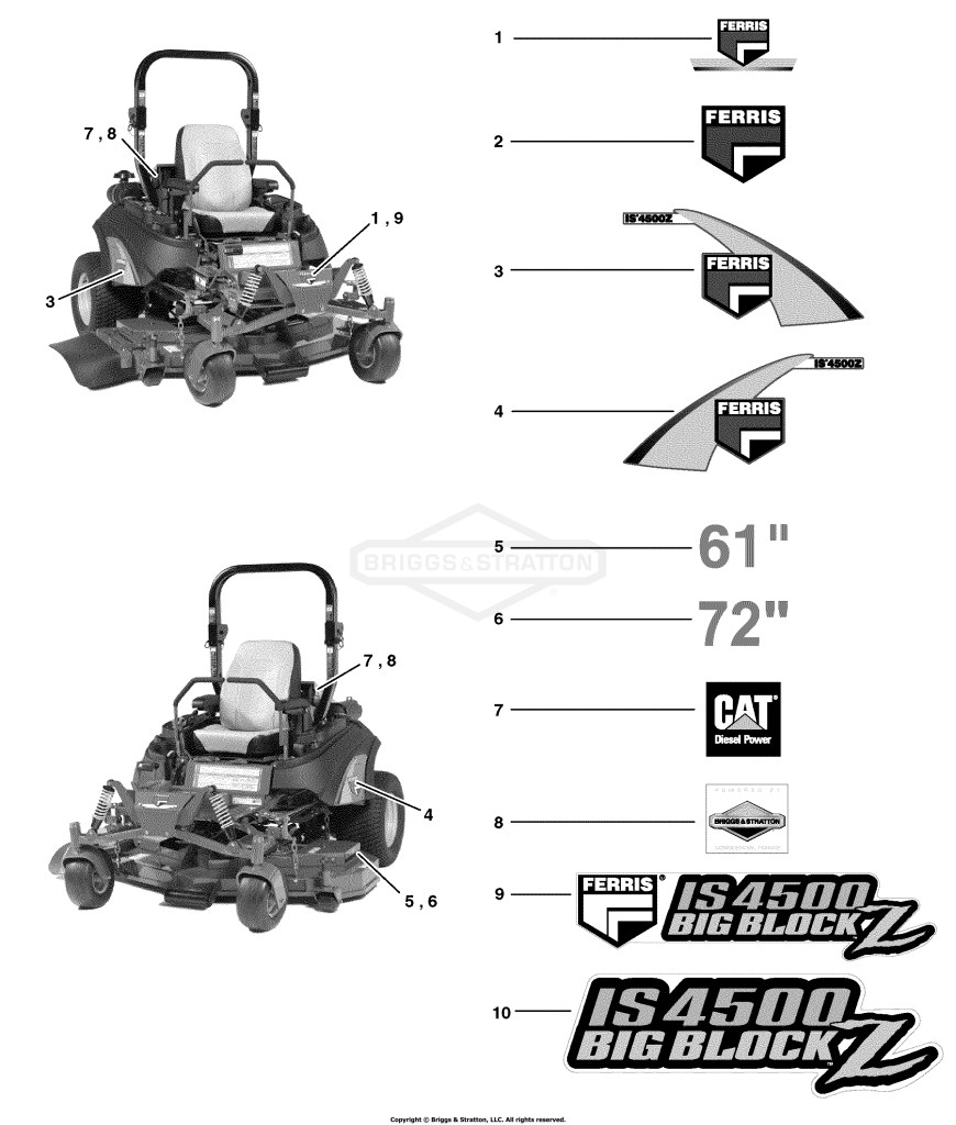 Decals - Brand & Model (Later Models)