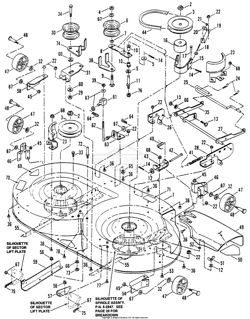 38 Cutting Deck, Belts, Brakes