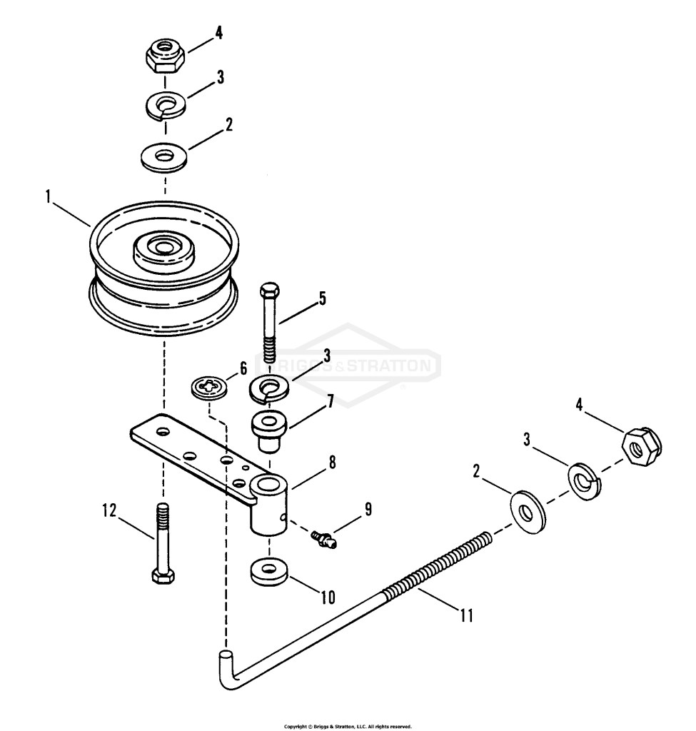 48 Blade/Blade Manual Deck Idler Assembly