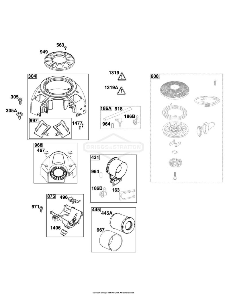 Blower Housing and Air Cleaner Group
