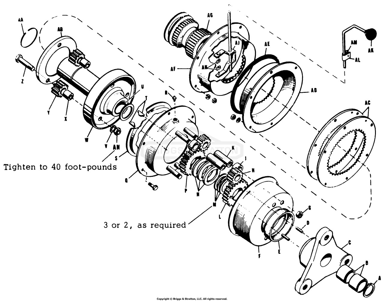 DIFFERENTIAL ASSEMBLY-Model 600