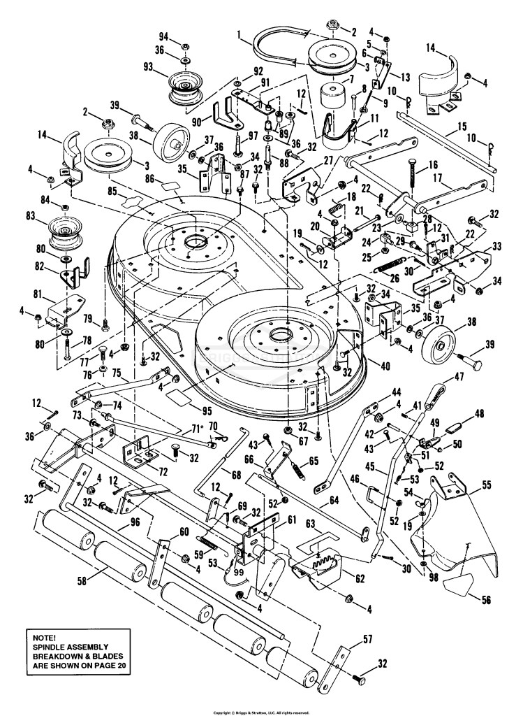 38 Cutting Deck, Belts, Brakes