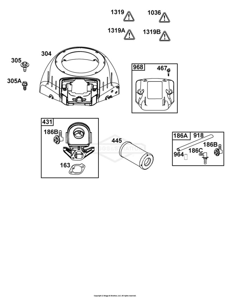 Blower Housing and Air Cleaner Group
