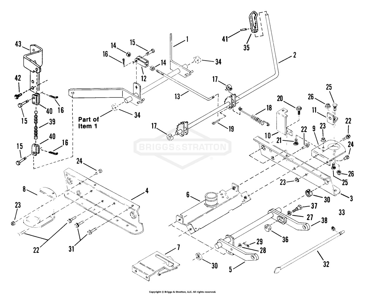 41 Rails, Lift Arms, Cam Lift