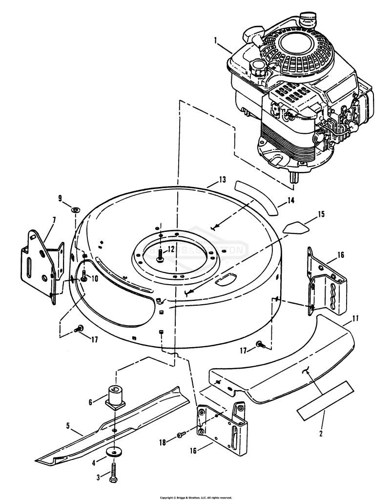 Engine, Cutting Deck & Blade