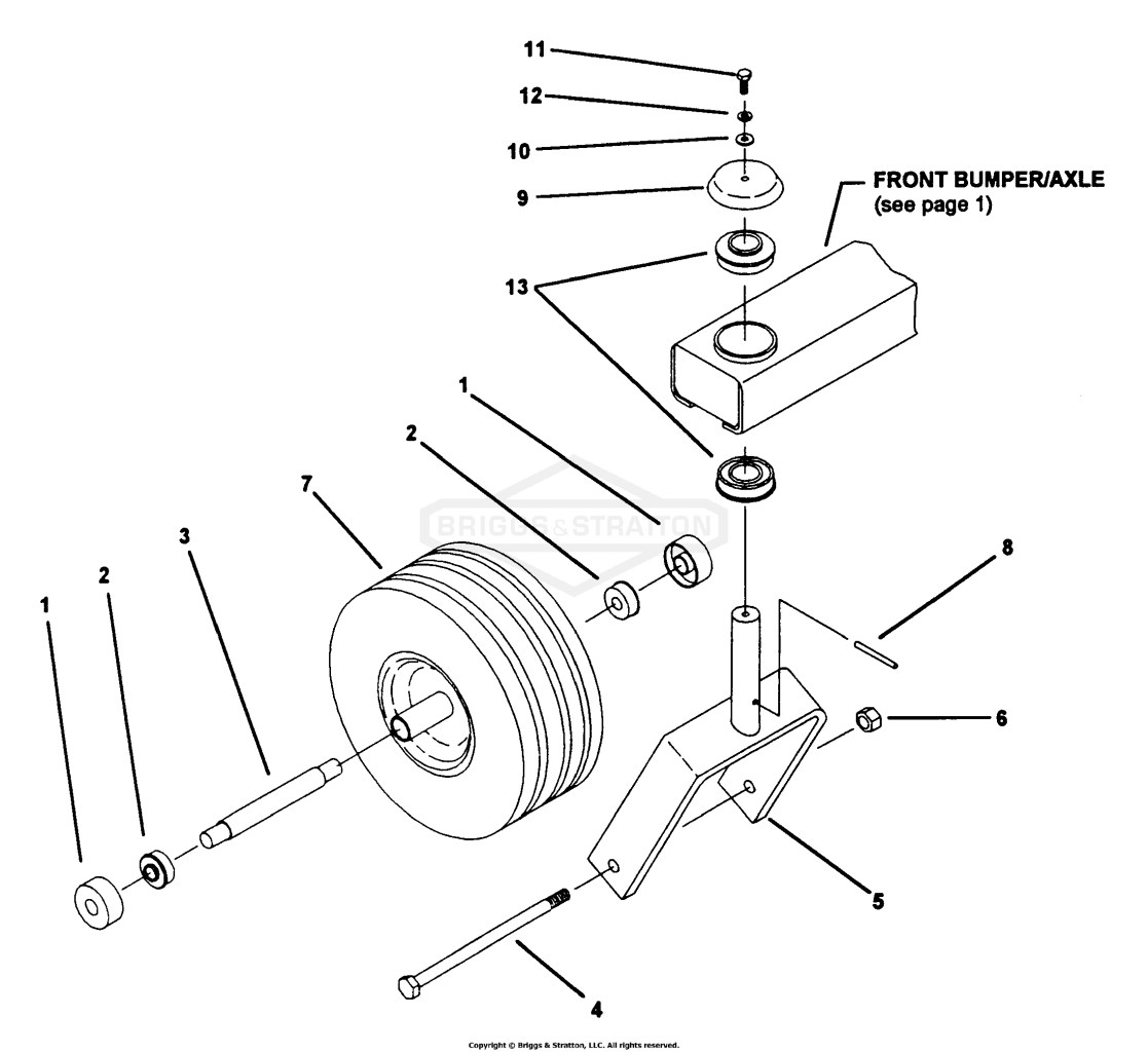 13 Caster Wheel Assembly