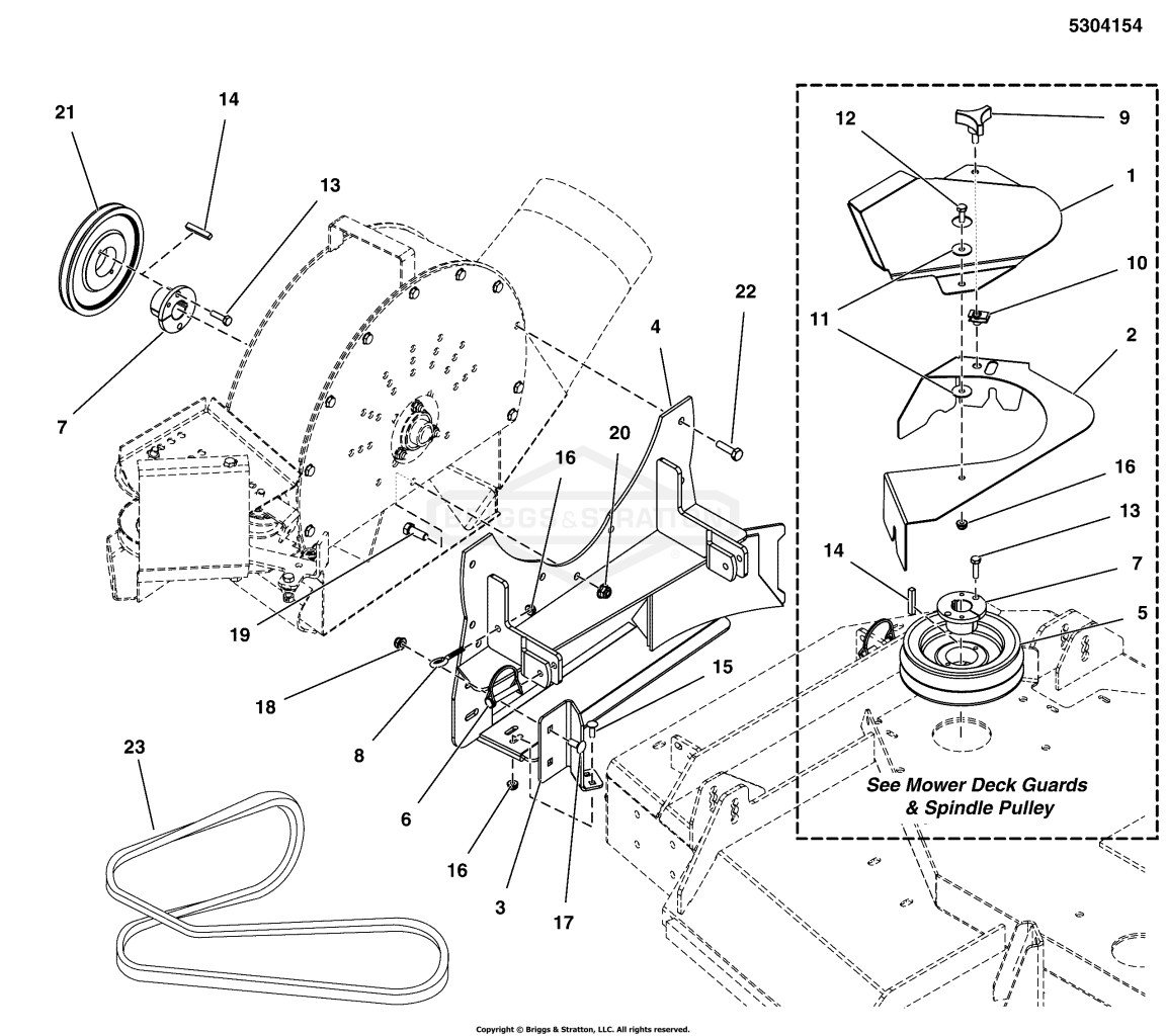 Blower Mount Group - IS3200Z / F320Z Series, FAST-Vac