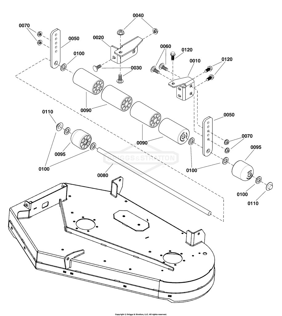 36 Mower Deck - Roller Group