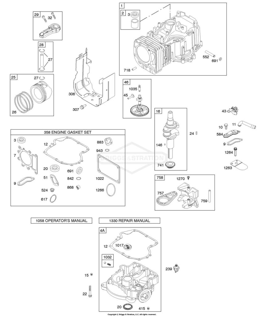 Camshaft, Crankshaft, Cylinder, Engine Sump, Gasket Set - Engine, Piston, Rings, Connecting Rod