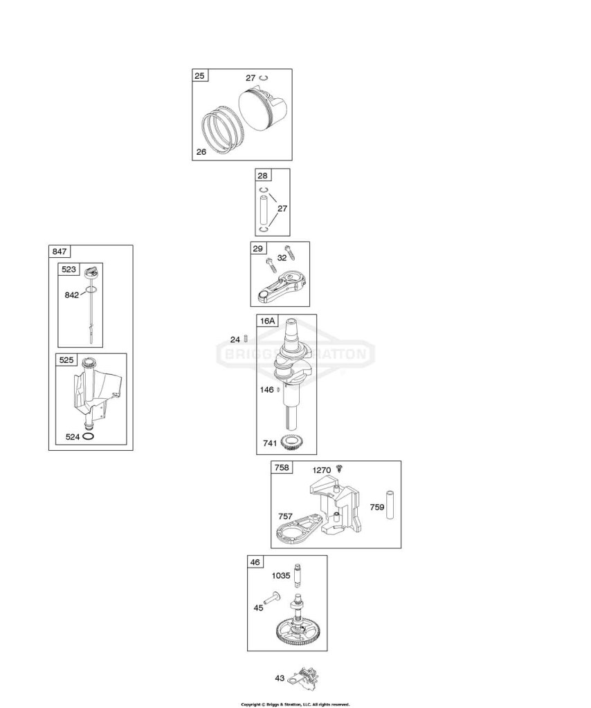 Camshaft, Crankshaft, Lubrication, Piston, Rings, Connecting Rod