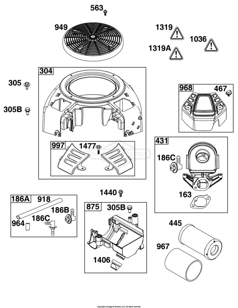 Blower Housing and Air Cleaner Group